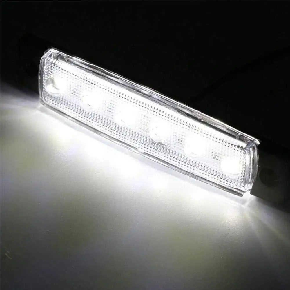 30/10pcs Side Marker Lights 12V 6LED SMD Side Marker Lights Side Marker Light Clearance Indicator