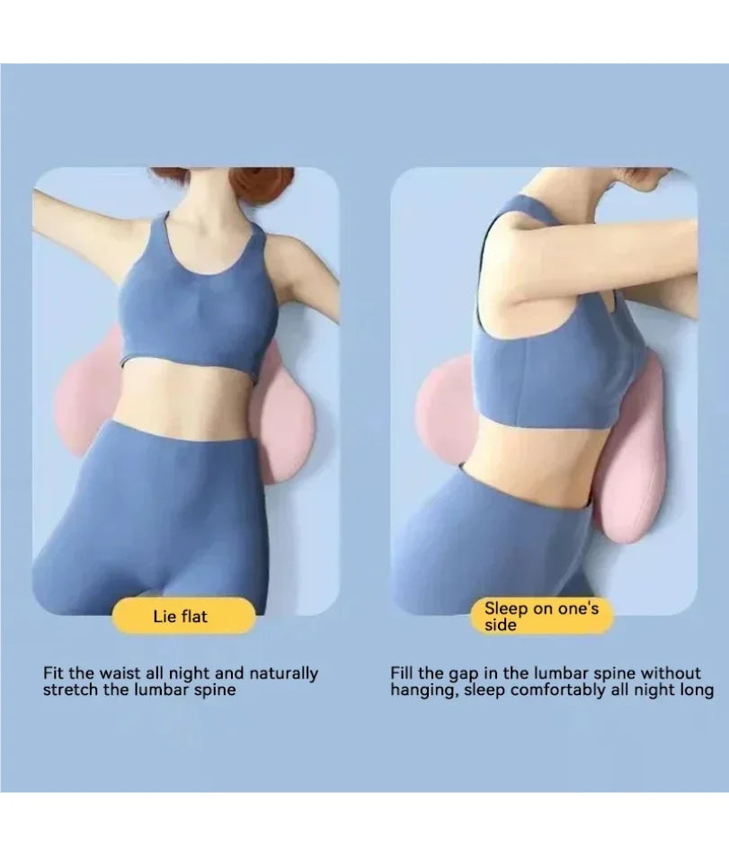 Sleep Lumbar Pillow Ergonomic Special Lumbar Support Cushion Soft Comfortable Memory Cotton Bed Lumbar Protrusion Back Support