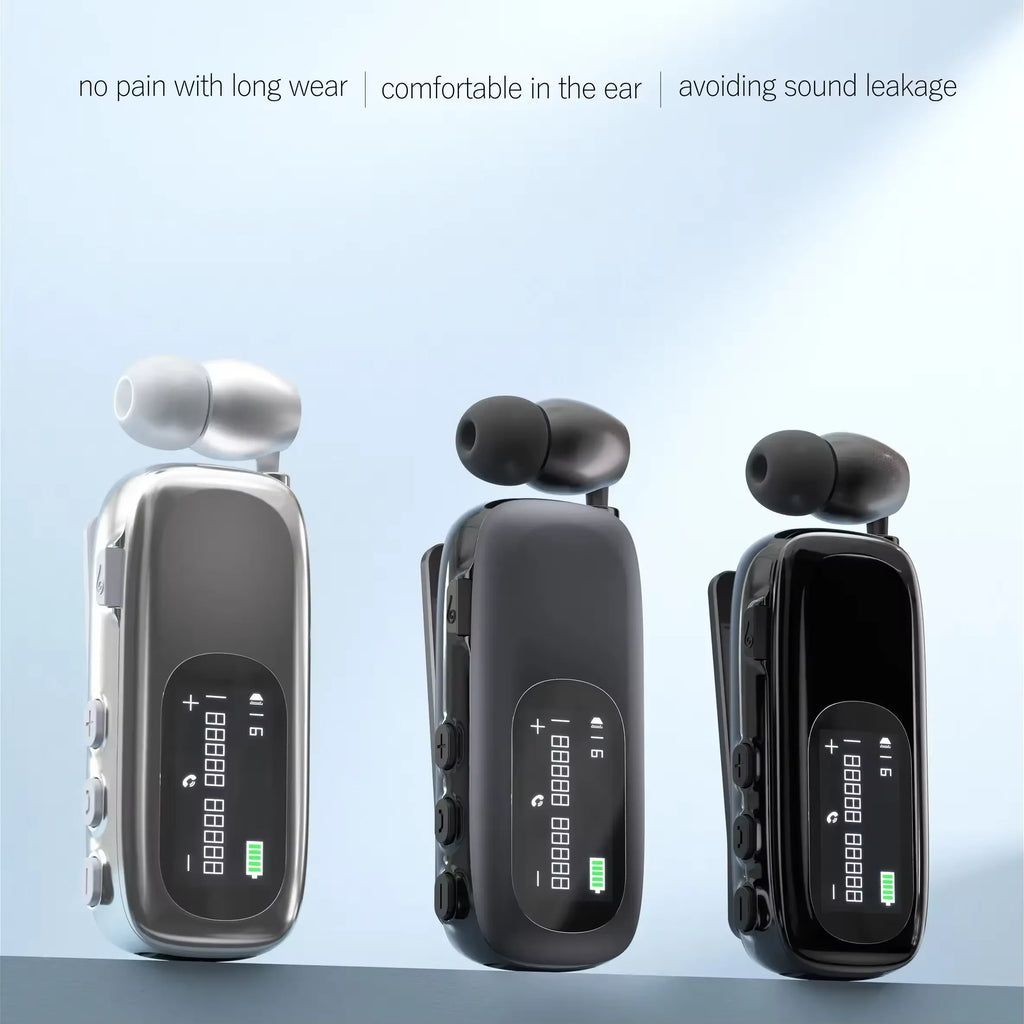 K75 Business Wired Bluetooth Earphones play for 20 hours, compatible with all Bluetooth devices, fast charging