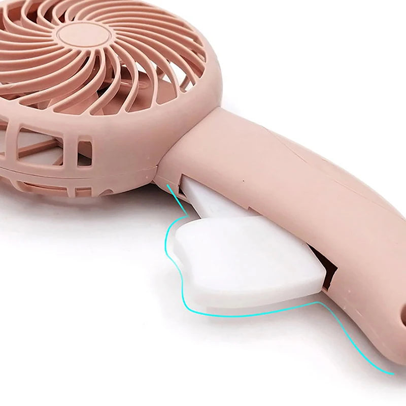 Portable Hand Pressure Fan Mini Handheld Fan Without Battery Cartoon Fan Summer Air Cooler Travel Home Fan