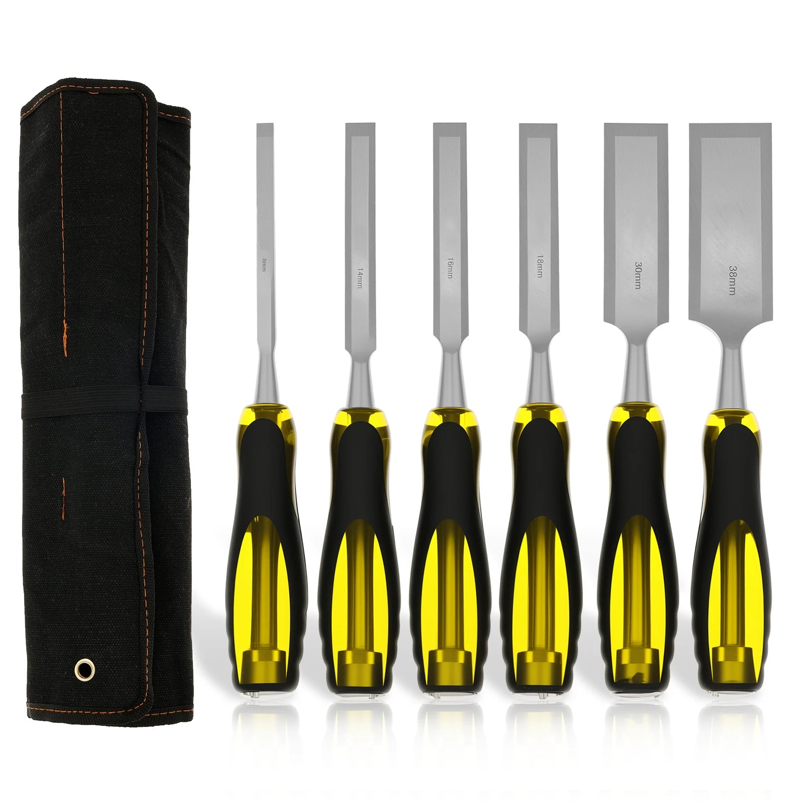 4/6Pcs Wood Chisel Set Alloy Woodworking Carving Chisel Tool with Anti Slip Handle Carpenter Carving Hand Tool for DIY Projects