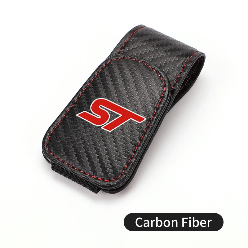 For Ford Magnetic Car Glasses Holder Sunshade Platep Card Ticket Clip ST Racing RS S Mustang Kuga Fiesta Fusion Mondeo Edge