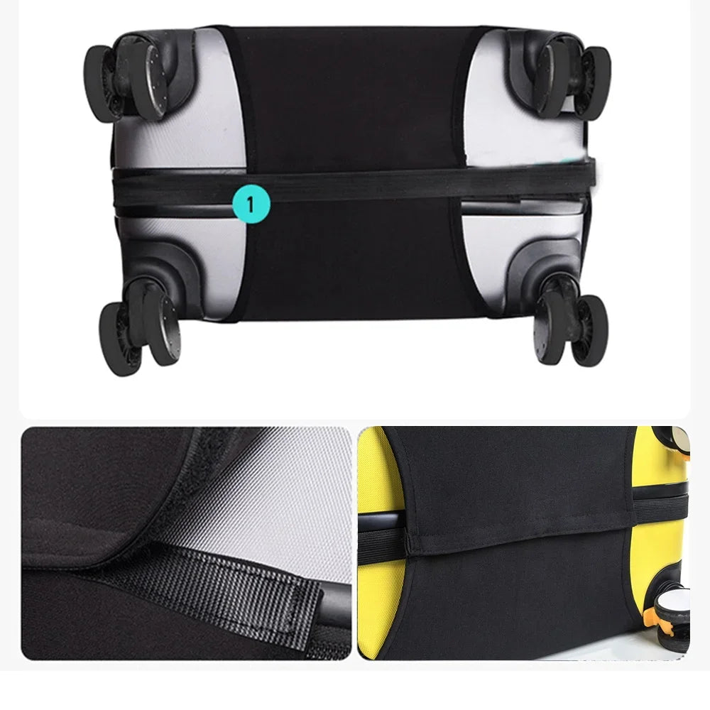 Thicker Travel Luggage Protective Cover Print Portable Suitcase Cover Elastic Dust Cases for 18-28 Inch Travel Accessories