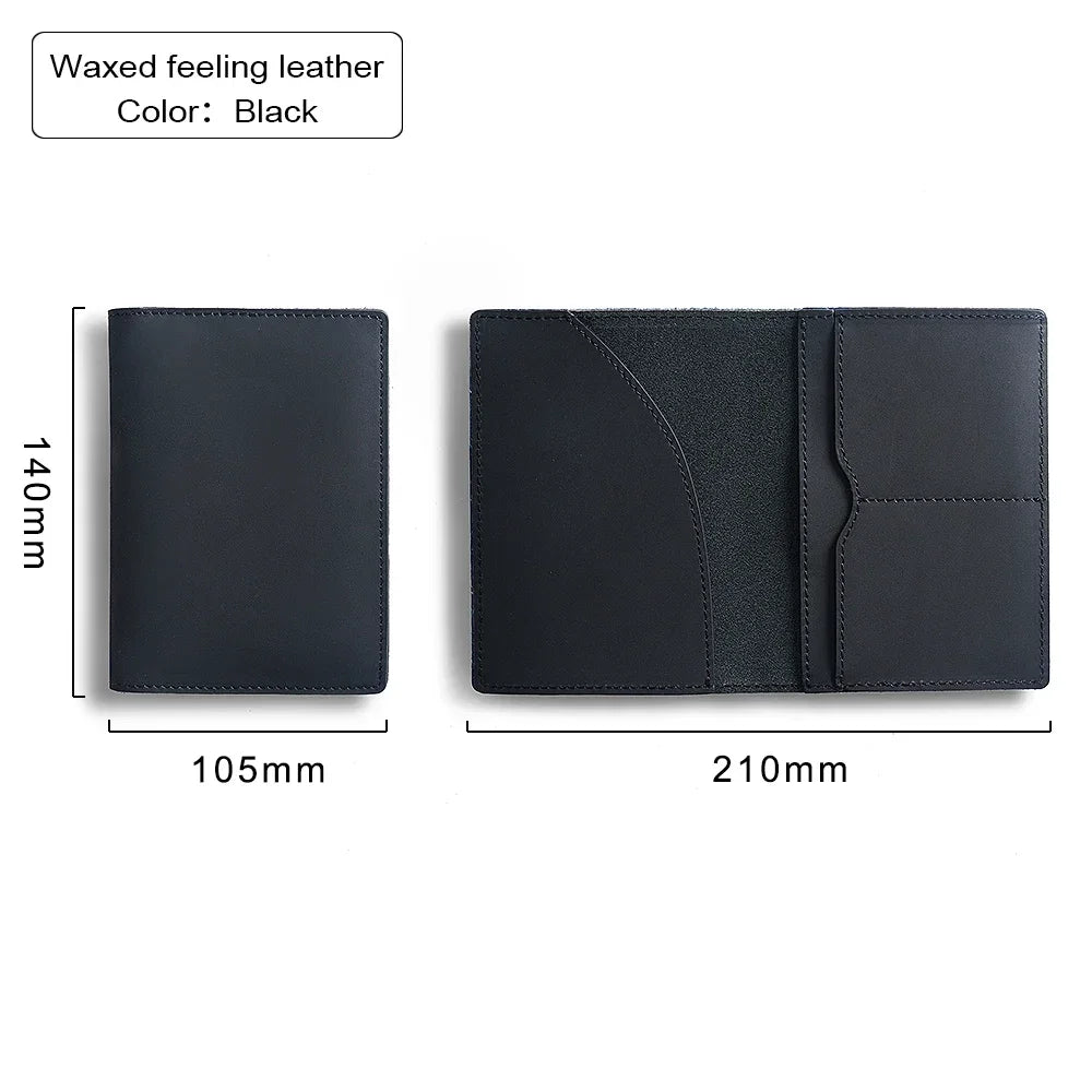 Leather Passport Holder for Travel Essentials, Slim Passport Cover Case Travel Wallet Bifold Credit Card Bag for Women Men