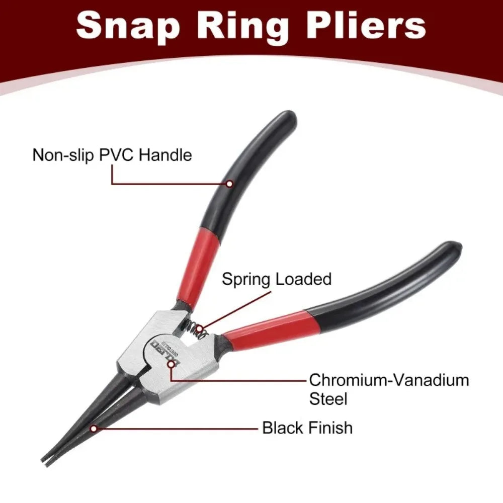 1pcs 5-In Dual Use Industrial Grade Snap Ring Pliers for Both Internal and External Use Small Spring Retaining Ring Pliers 2025