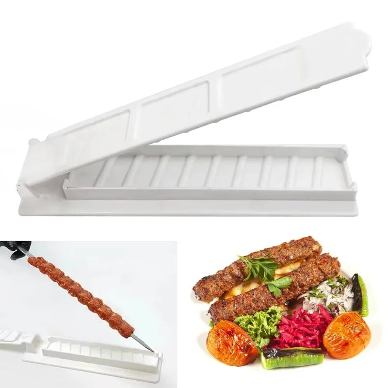 Kebab Maker BBQ Meat Skewer Machine Reusable for Kebab Press Maker Barbecue for Kitchen Grill Assesories Christmas Party Tools