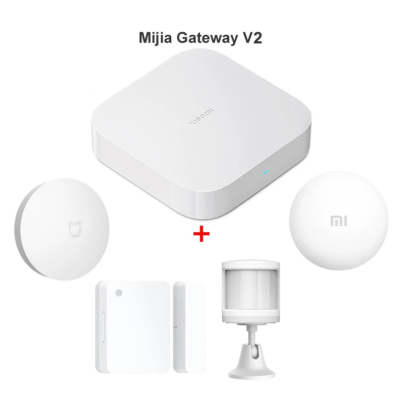 Xiaomi Smart Home Kit Mijia Gateway 3 Aqara Hub Door Human Body Sensor Temperature Humidity Sensor Wireless Switch Water Sensor