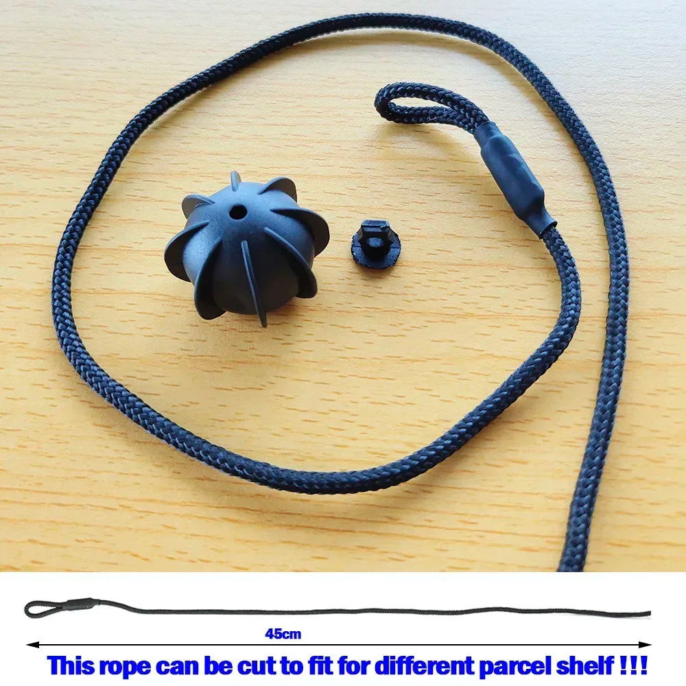 2pcs Hatch Tailgate Trunk Car Parcel Shelf String Cord Tonneau Cover Strap For VW Golf MK5 MK6 Rabbit R R32 R20 GTI All models