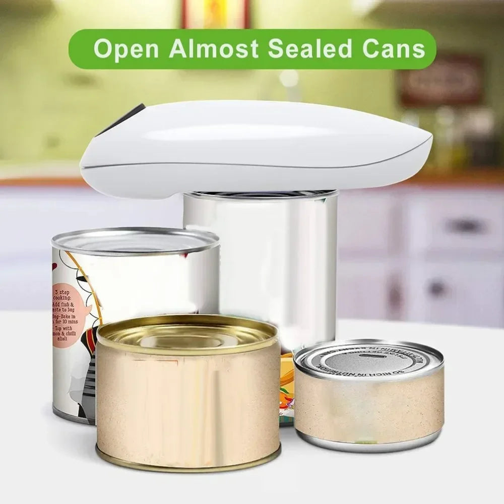 Electric Jar Opener Automatic Tin Can Open Machine Touch None Sharp Edges High Power Jar Tin Opener Kitchen Gadgets Can Openers