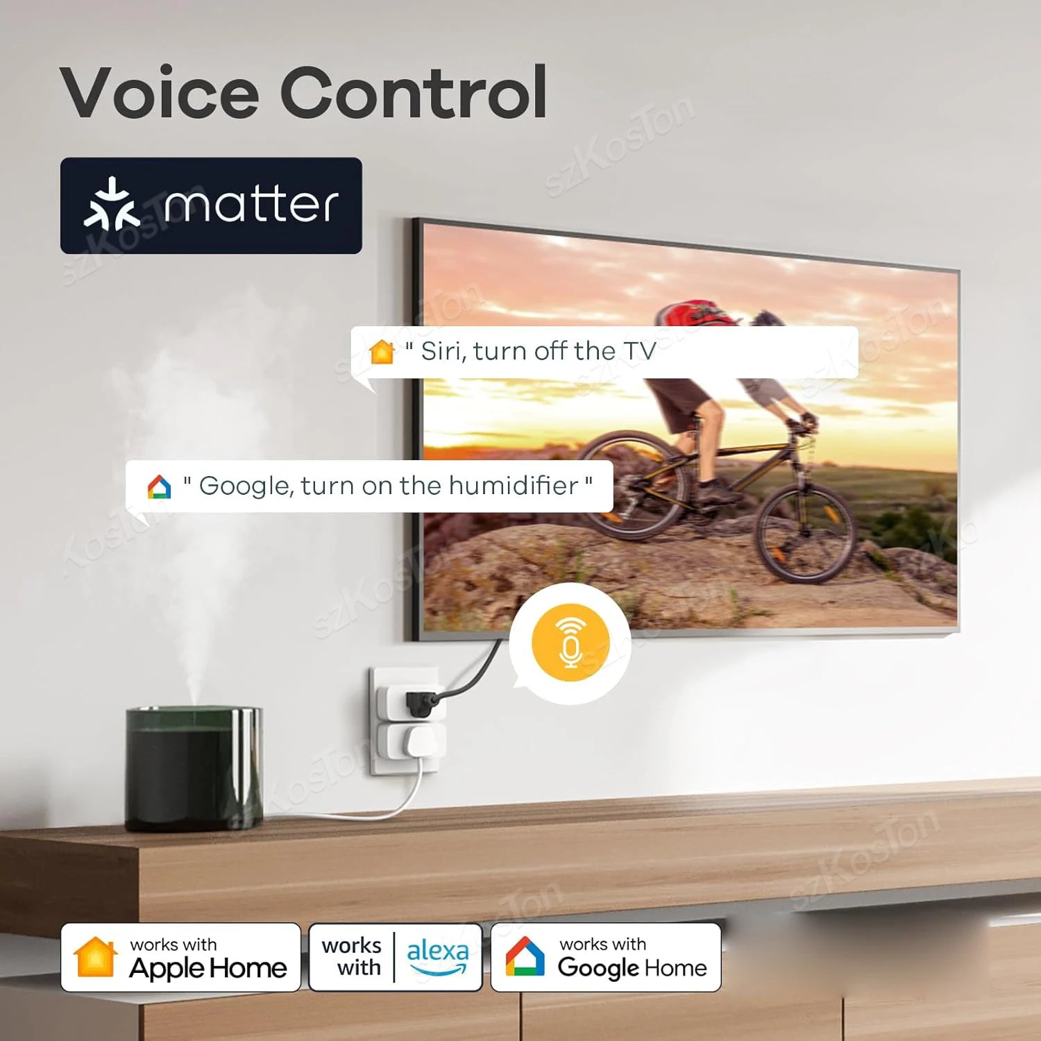 Matter WiFi Smart Switch 16A Smart Home Light Switch Relay Module Voice Control Work with Alexa Google Homekit Tuya Smartlife