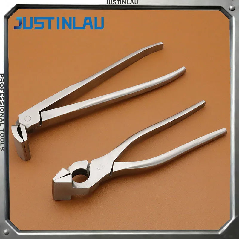 JUSTINLAU Handmade Leather Pliers Stainless Steel Labor Saving Leather Pliers  Leather Making  Trimming and Shaping Tool Set