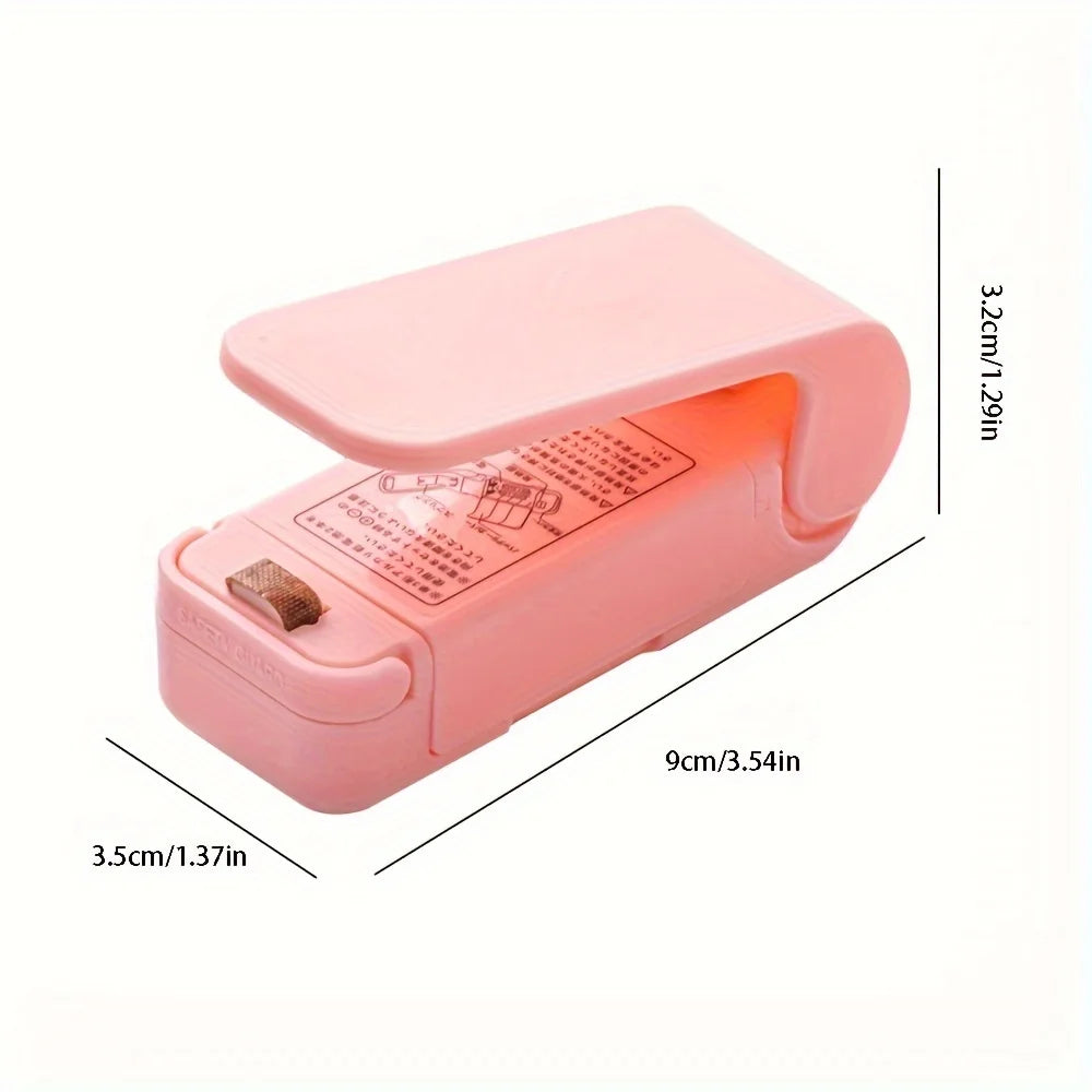 Mini Heat Bag Packaging Sealer Portable Plastic Bag Clip Sealing Machine Food Storage Seal Snack Sealing Kitchen Gadgets