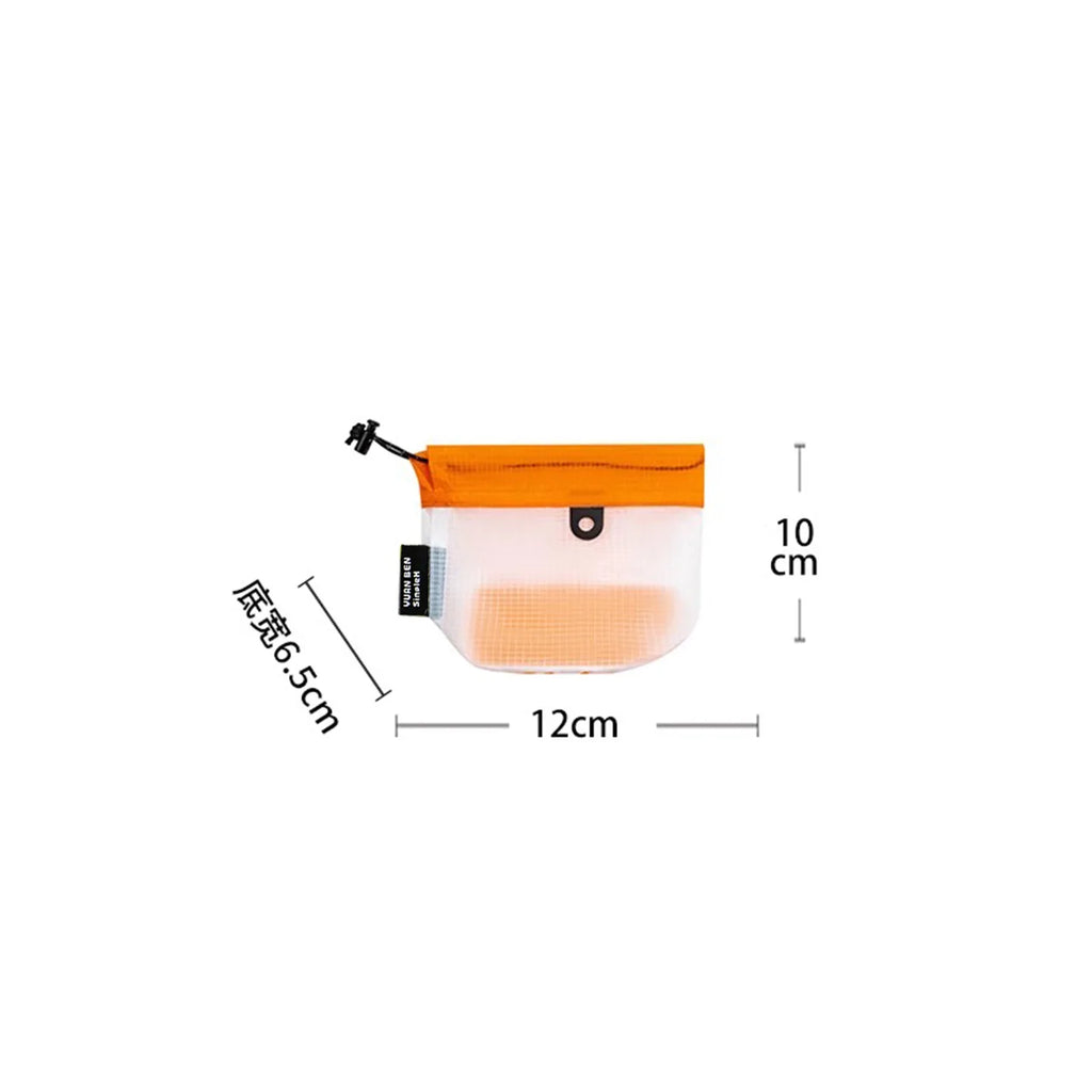 Outdoor Travel Storage Bag 15D Silicone Waterproof Gear Organizer Drawstring Pouch for Camping Hiking Accessories