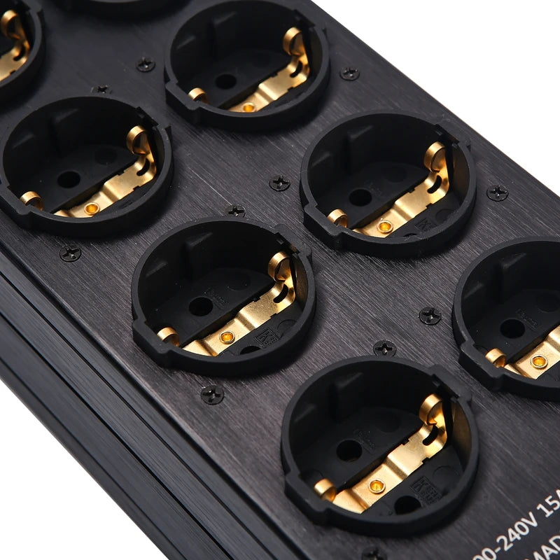 Pawalle tp80 power filter socket EU pure copper gold-plated socket with noise reduction and surge prevention