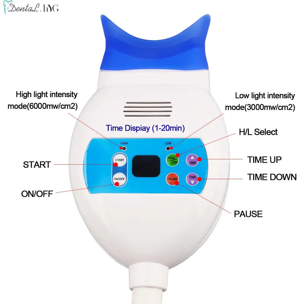 Dental Teeth Whitening Lamp Professional Cold Light Bleaching Blue Color LED Machine Dentistry Equipment Center Pillar Style
