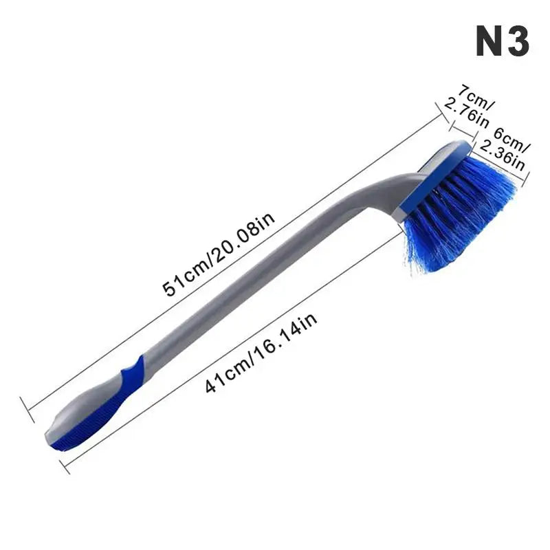 Car Tire Cleaning Brush Kit  Set Soft Bristles Detailing Wheel Hub Brushes for Car Wash Professional Deep Cleaning Jobs