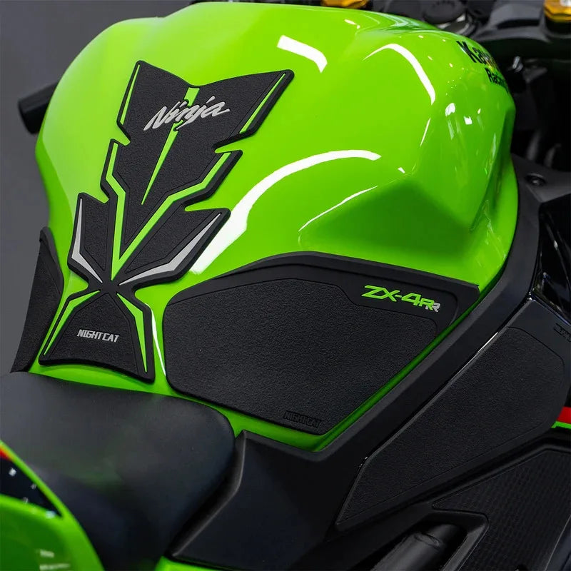 Compatible ZX-4R ZX4R/RR 2023 Motorcycle Fuel Tank Pad Kit Side Fuel Knee Guard Sticker Fuel Tank Protector