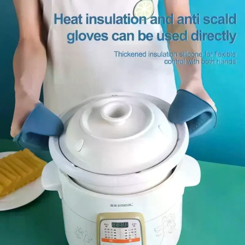 Kitchen Anti-scalding Clip Bowl Clip Household Kitchen Tray Anti-Hot Holder Plate Clip Bowl Clip Heat-Resistant Gloves