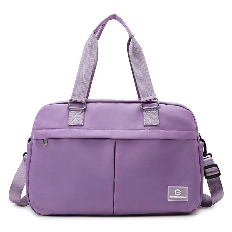 Large Capacity Lightweight Multifunctional Sports Yoga Travel Bag Women's Handheld Fitness Bag Oxford Cloth Breathable Durable