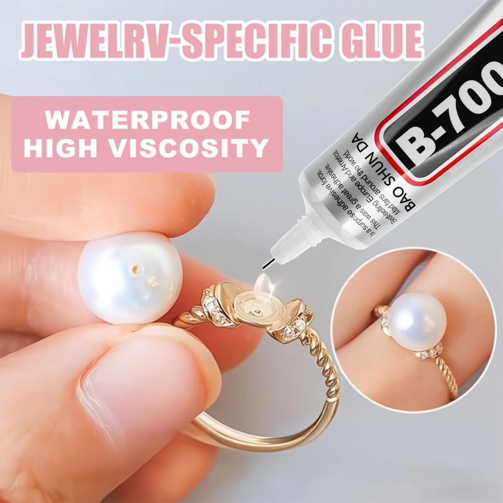B7000 Jewelry Glue Clear Rhinestone,  Craft Adhesive Glue with Precision Tip Multi Function Fabric Glue for Charms Nail Art Bead