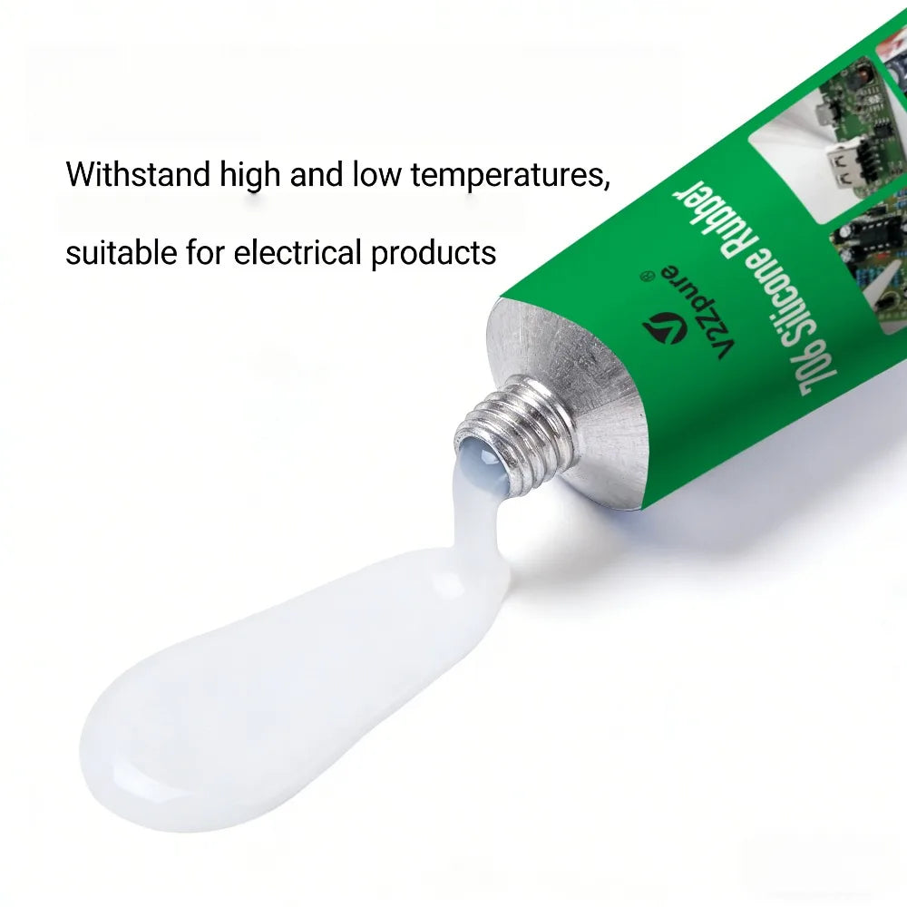 Silicone Industrial Adhesive 706RTV Silicone Rubber Translucent Electronic Waterproof Sealant Component Sealing Glue AntiLeakage