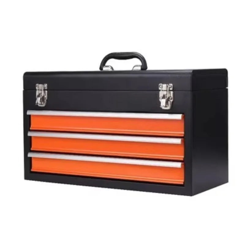 Portable Metal Tool Box With 3 4 Drawers Waterproof Design For Electrician Maintenance And Home DIY Projects