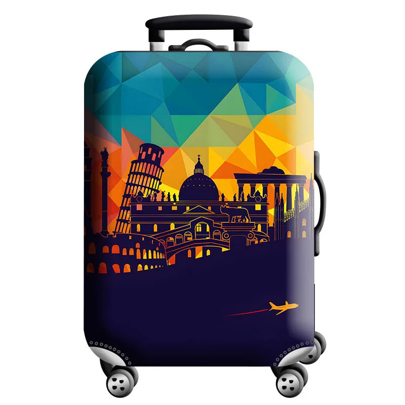 Thick Elastic Luggage Protective Cover Zipper Suit For 18-32 inch Bag Suitcase Covers Trolley Cover Travel Practical Accessories