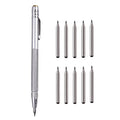 11PCS Scriber Pen Tungsten Carbide Tip Scriber Engraving Pen Marking Tip For Glass-Ceramic Metalworking Woodworking Hand Tools