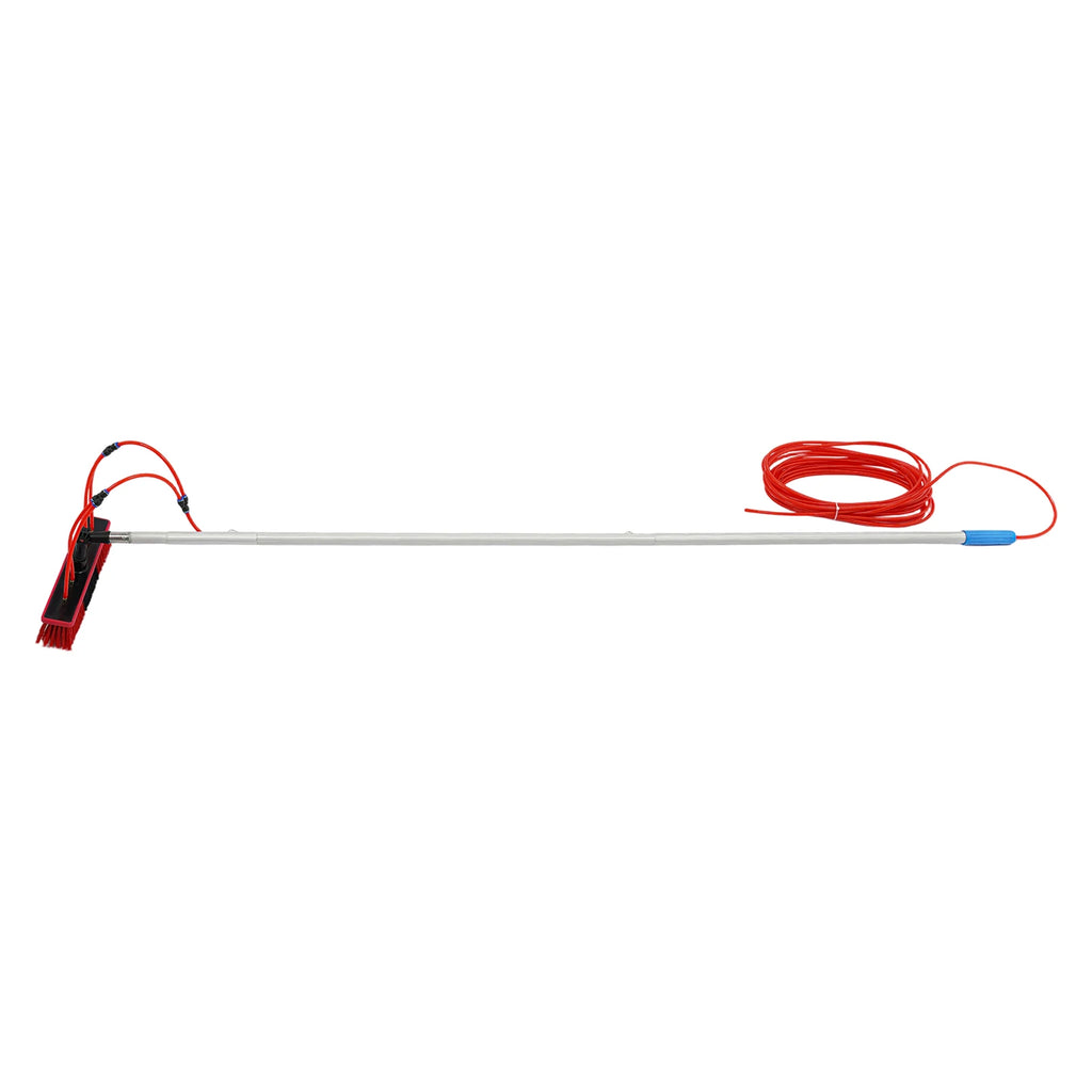 6m Telescopic Solar Panel Cleaner, 2.85kg Light High Window Washing Tool, Aluminum Alloy Water Spray Cleaning Brush, Multifunctional Outdoor Vehicle Cleaning Equipment