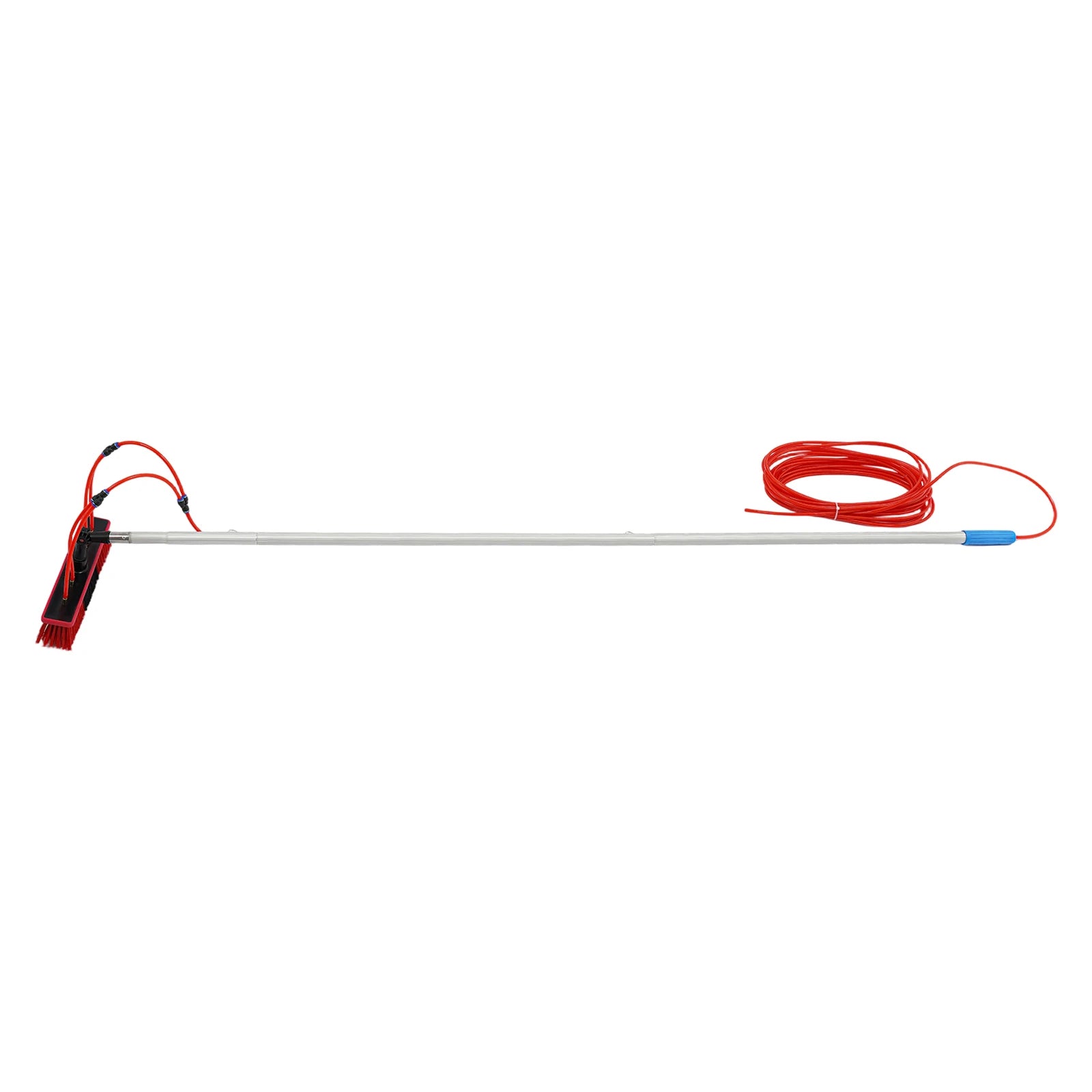 6m Telescopic Solar Panel Cleaner, 2.85kg Light High Window Washing Tool, Aluminum Alloy Water Spray Cleaning Brush, Multifunctional Outdoor Vehicle Cleaning Equipment