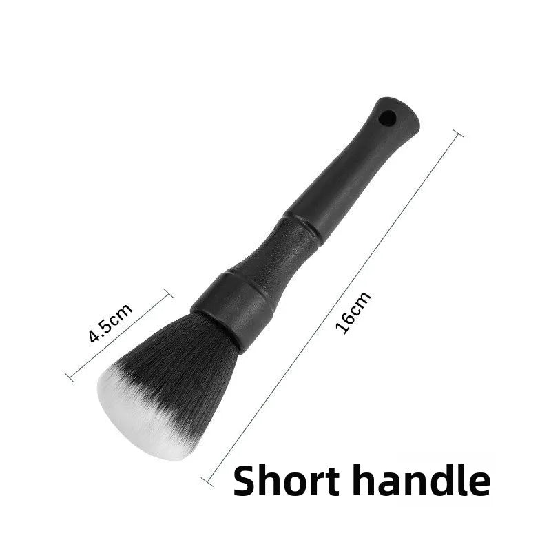 Car Interior Cleaning Brush Set Soft Bristle Non-Scratch Air Vents Dashboard Crevices Dust Remover Angle Adjustable Detailing