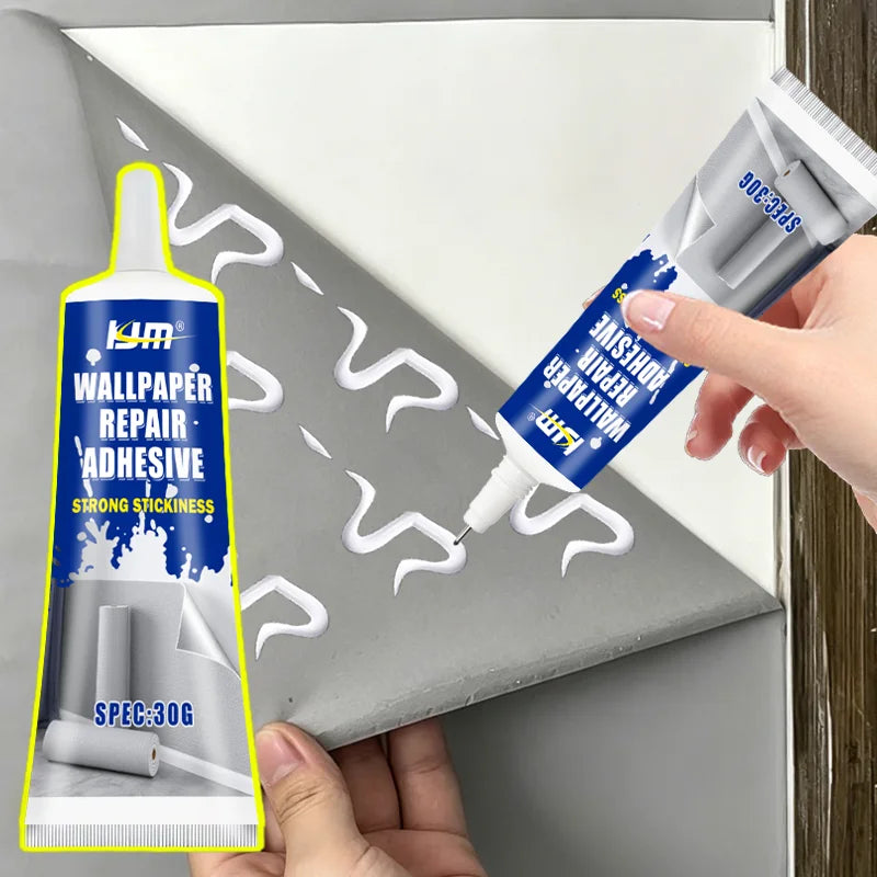 Quick Dry Wallpaper Repair Adhesive, Strong Bond Glue For Loose Wall Paper Edge Home Wall Decoration Repair Glue