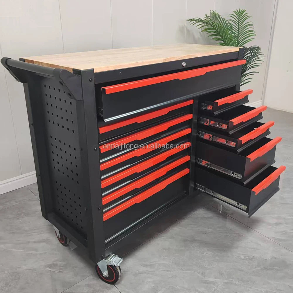 Cheap Tool Chest Rolling Toolbox Workshop Lockable Tool Cabinet with OEM Support with 12 Drawers