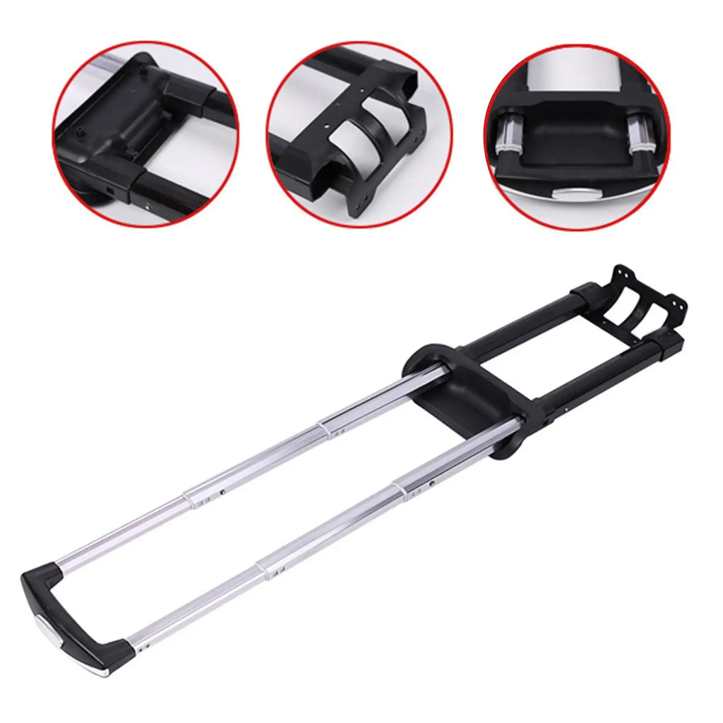 Suitcase Telescopic Handle, Travel Luggage Durable Iron Spare Parts Suitcase Pull Out Rod Spare,Telescoping Travel Case Parts