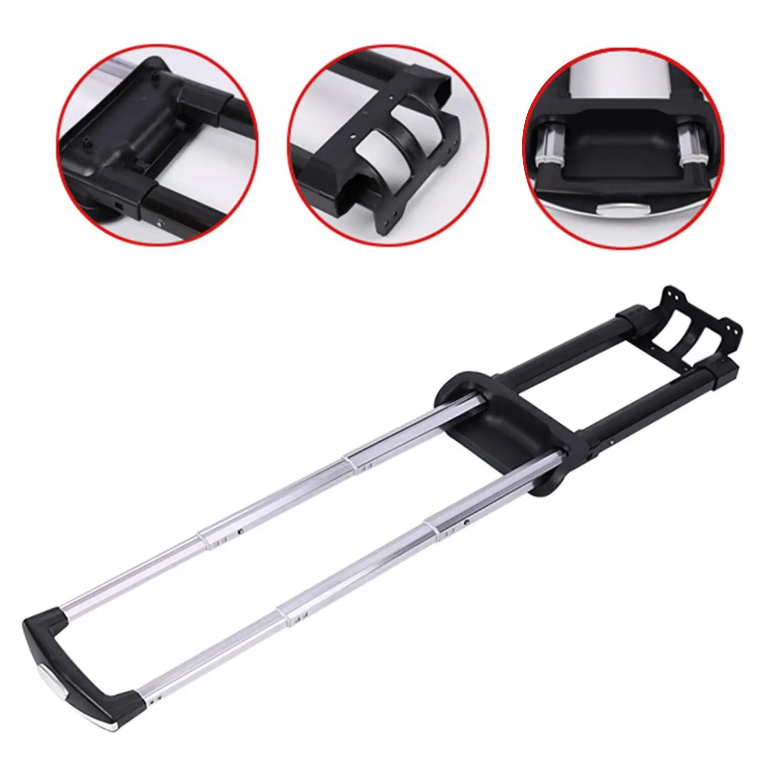 Suitcase Telescopic Handle, Travel Luggage Durable Iron Spare Parts Suitcase Pull Out Rod Spare,Telescoping Travel Case Parts