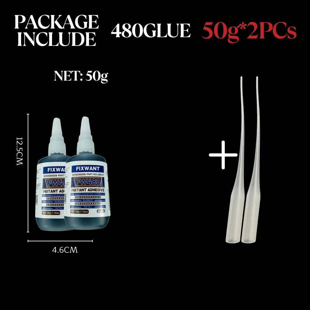 Black Medium-Thick CA Glue Cyanoacrylate Super Glue Dark Wood Repair Rubber Toughened Shockproof Gap Filling Adhesive 20/50/500g