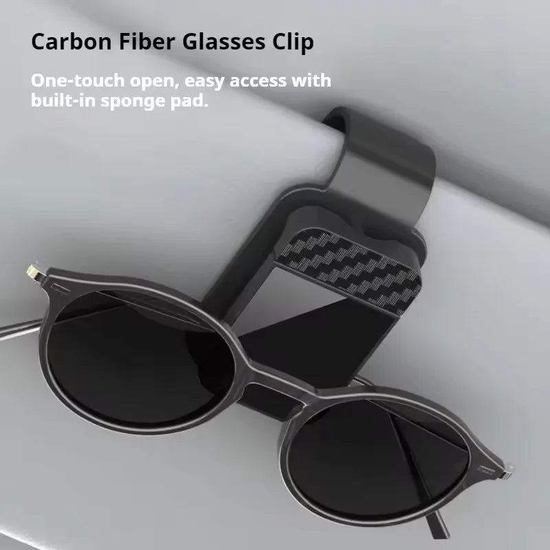 Car Interior Accessories Car Sunglasses Clip Sun Visor Glasses Holder Card Ticket Holder Stable Storage Clips Eyeglasses Hanger
