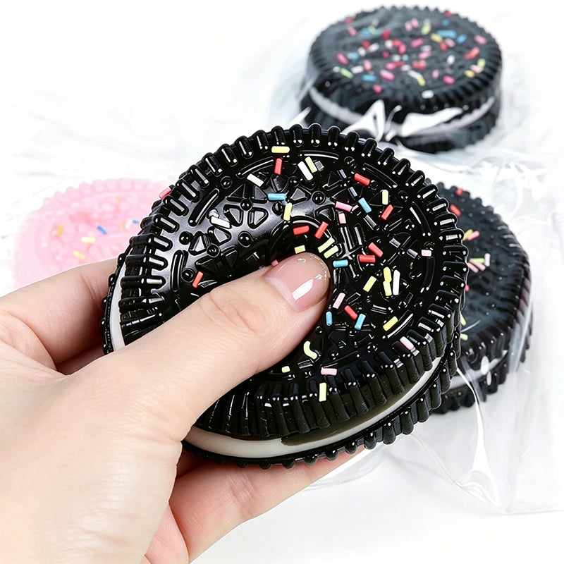 Squishy Simulation Oreo Stress Ball Squeeze Toys Creative Cookie Super Soft Fidget Toy ASMR Sensory Anti Stress Toys for Adults