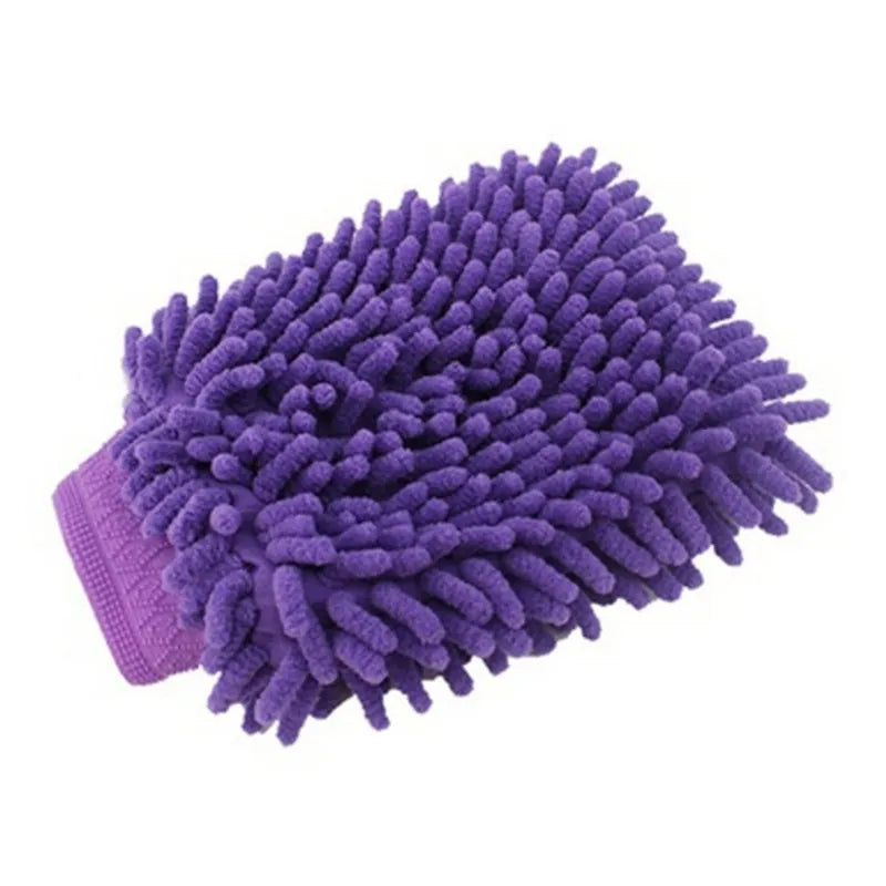 1pc Ultrafine Fiber Chenille Microfiber Car Wash Glove Mitt Soft Mesh backing no scratch for Car Wash and Cleaning