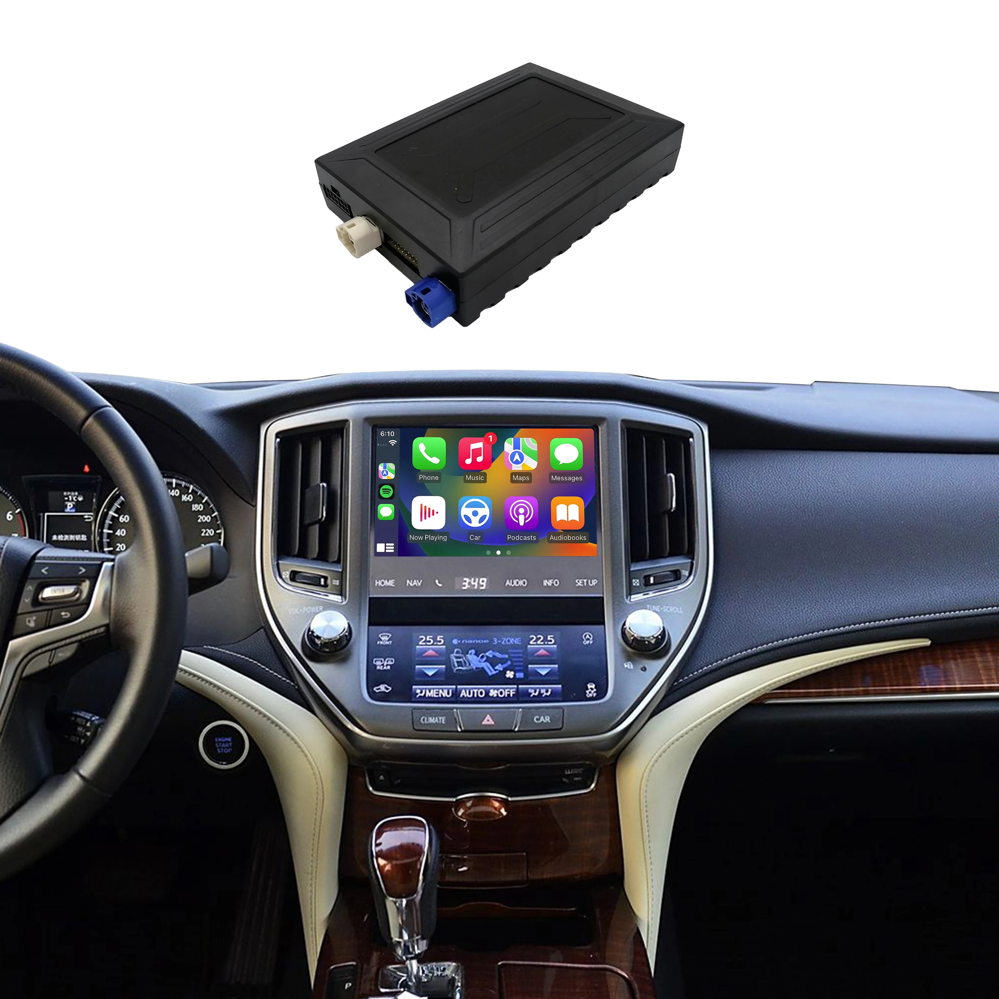 Wireless CarPlay &Android Auto Work For CROWN 14th Gen 2012-2017 Android Auto Retrofit Kit