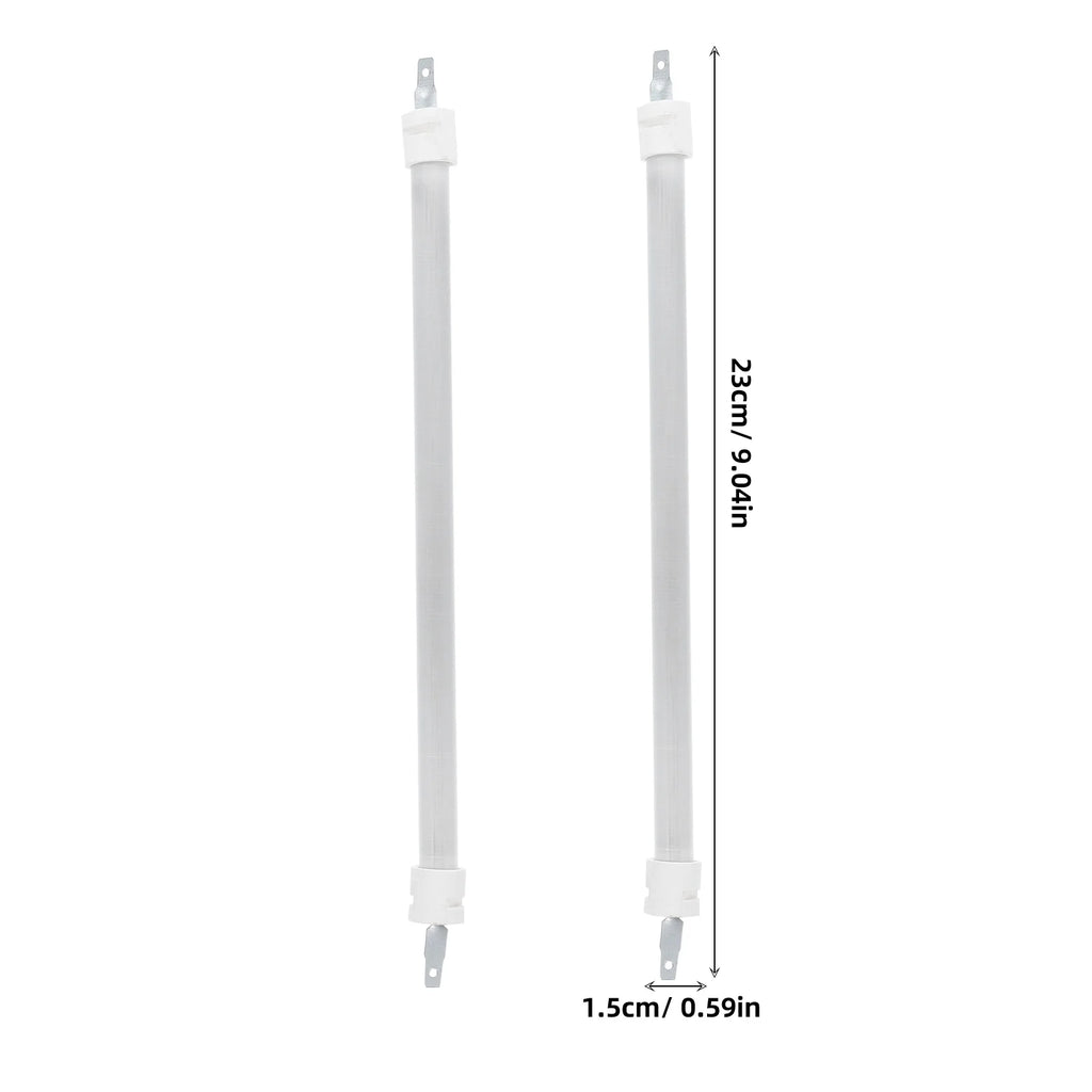 2pcs Electric Heater Tubes Ceramic Tube High Temperature Rapid Heatup Uniform Warmth Reliability Heater Bulb Replacement Part