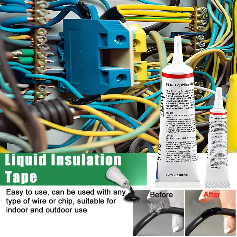 Electrical Tape Insulation Paste Sealant Suitable Fix Line Glue for Wires, Cables Home Use Insulation Adhesives Sealers