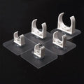 1/5Pcs Punch-free Self-adhesive Pipe Clamp Garden Irrigation Aquarium Fish Tank Water Tube Holder Watering Adapter