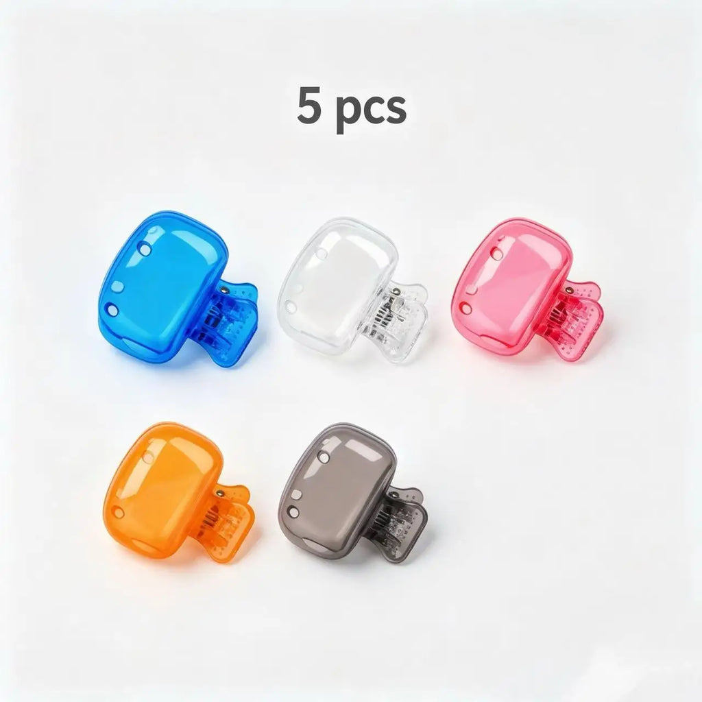 5pcs Household Toothbrush Storage Clip - Portable Travel Toothbrush Dust Protective Cap - Storage Box Portable Toothbrush Head