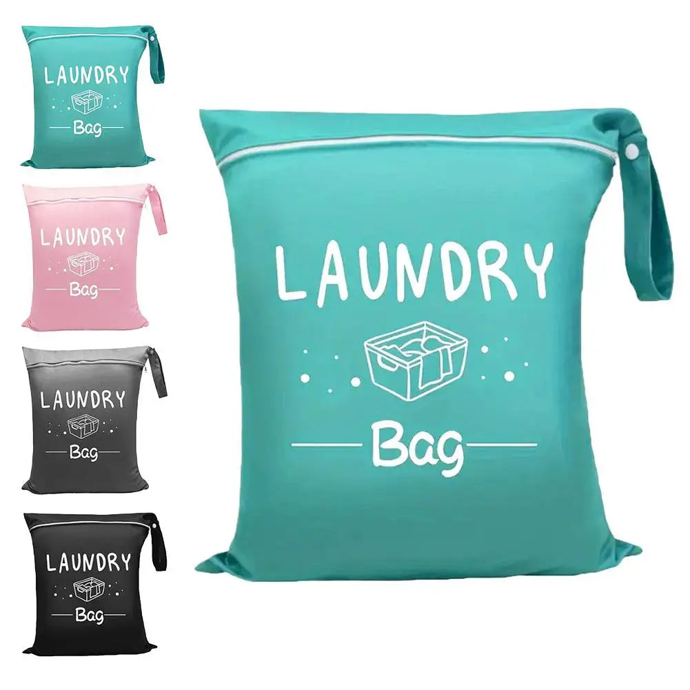 Portable Dirty Clothes Storage Bag Laundry Bags Oxford Waterproof Storage Pouch For Swimming Fitness Beach Clothes Organizer Bag