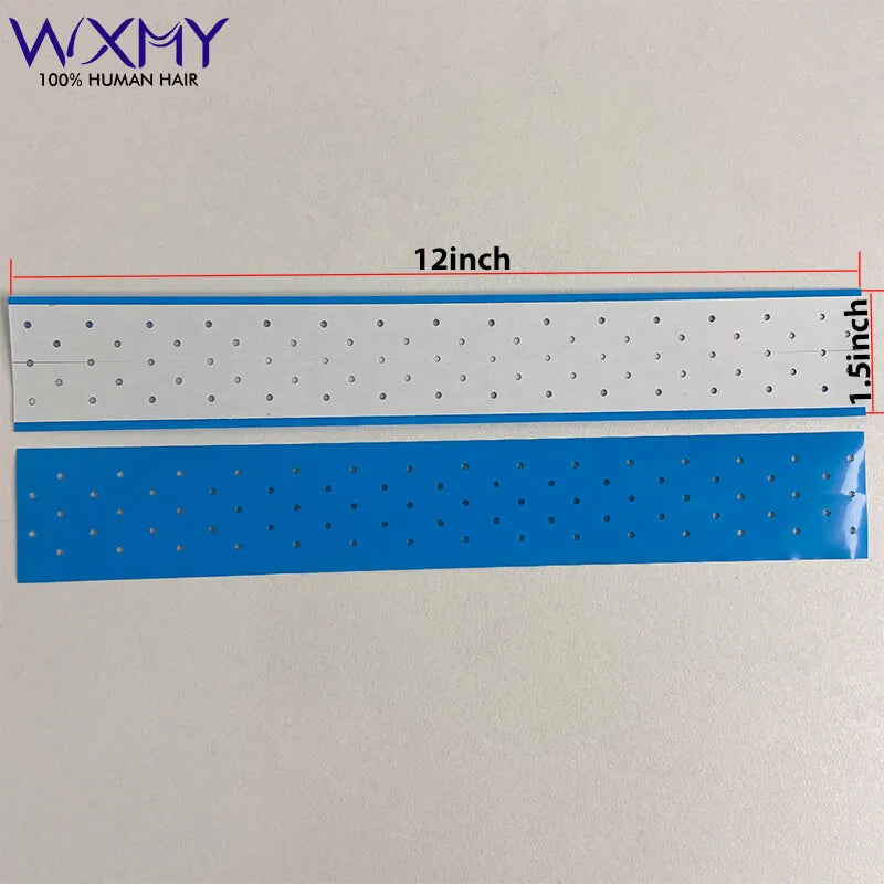 Extenda-Bond Plus Tape Blue Adhesive Walker Tape For Toupee Double-Sided Wig Tape Tabs With Breathing Holes For Lace Front Wigs