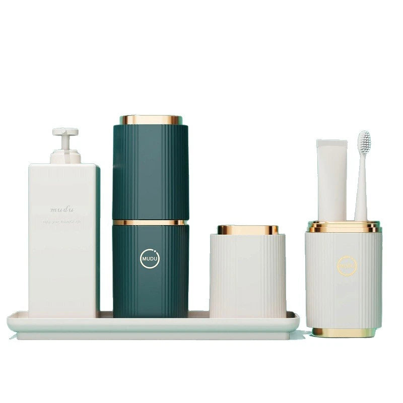Portable Travel Household Wash Cup Mouthwash Cup Toothbrush Toothpaste Storage Box Toothset Box Toothbrush Holder Set