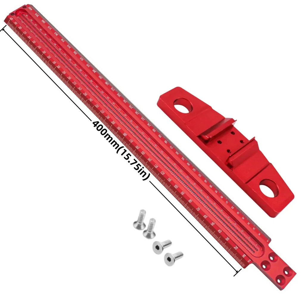 Multifunctional ruler cross hole marking Woodworking marking T-shaped ruler 90 degree line planning tool hole ruler