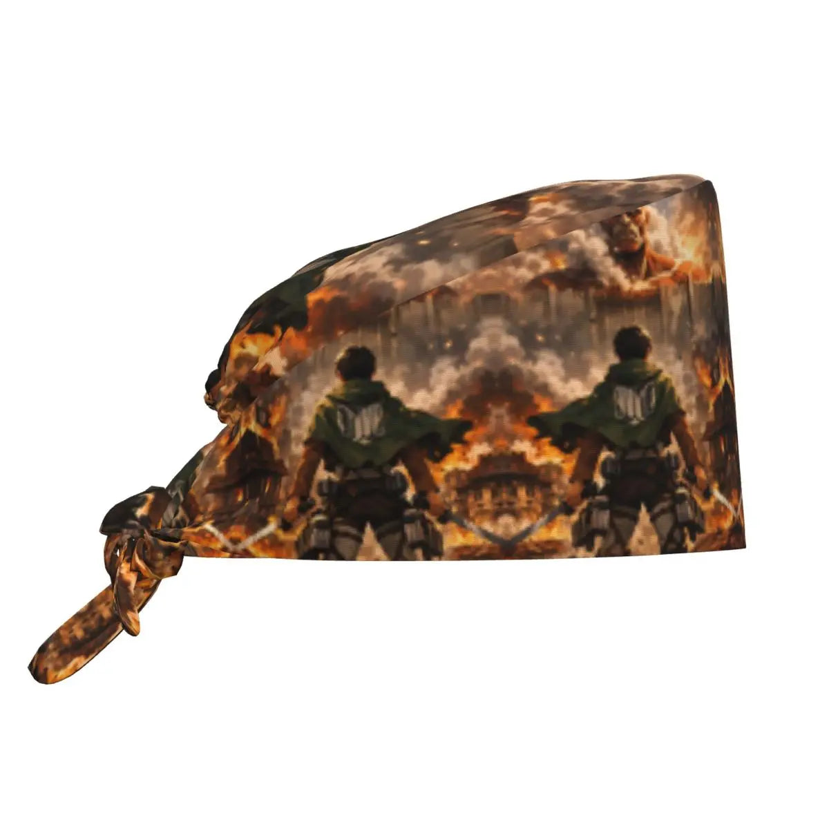Custom Attacks On Titans Cleaning Working Cap Cool Men Women Cartoon Anime Comic Film Scrub Cap Surgicals Hat Nurse Scrubs Hat