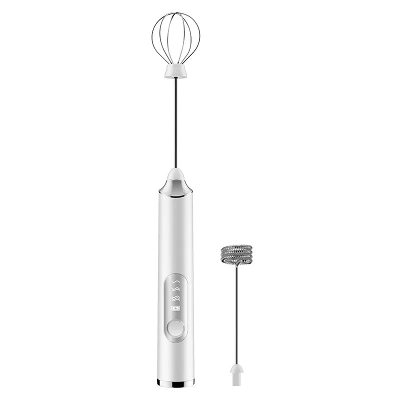 Wireless Electric Milk Frother Handheld Egg Beater USB Rechargeable Handheld Coffee Mixer Milkshake Mixer Frother Food Mixer